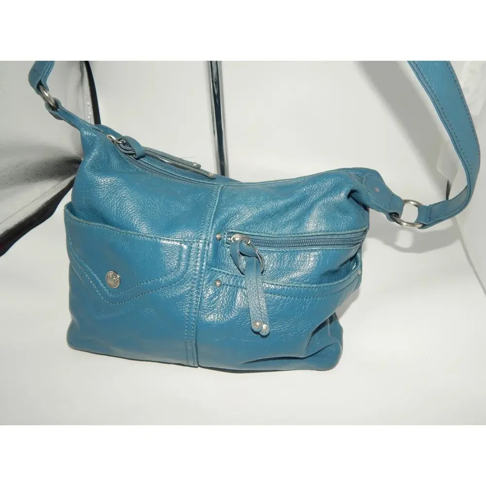 Stone Mountain Turquoise Leather Shoulder Handbag - Picture 3 of 8